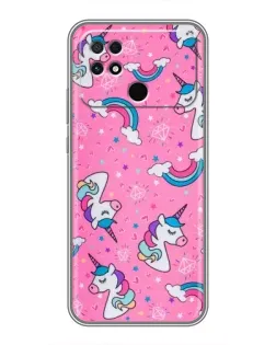 Чехол для Xiaomi POCO C40 с картинкой «Unicorn паттерн розовый» Чехол для Xiaomi POCO C40 с картинкой «Unicorn паттерн розовый»