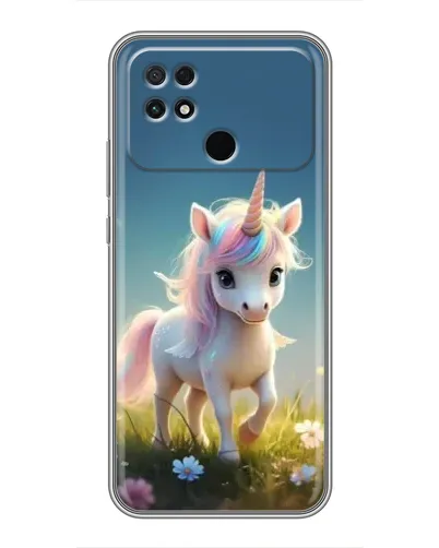 Чехол для Xiaomi POCO C40 с картинкой «Единорог на поляне» Чехол для Xiaomi POCO C40 с картинкой «Единорог на поляне»
