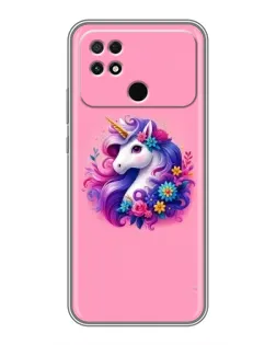 Чехол для Xiaomi POCO C40 с картинкой «Сказочный единорог»