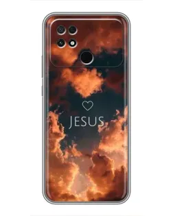 Чохол для Xiaomi POCO C40 з картинкою «Сяйво Імені Jesus»