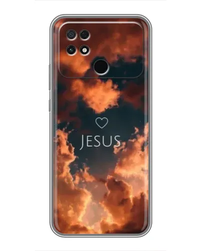 Чехол для Xiaomi POCO C40 с картинкой «Сияние Имени Jesus»
