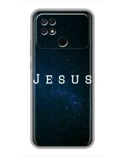 Чехол для Xiaomi POCO C40 с картинкой «Звездное небо Jesus»