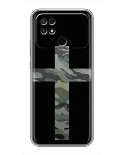 Чехол для Xiaomi POCO C40 с картинкой «Милитари Крест»