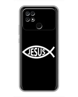 Чехол для Xiaomi POCO C40 с картинкой «Классический Jesus»