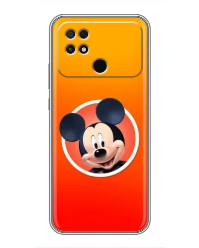 Чехол для Xiaomi POCO C40 с картинкой «Mickey в круге»