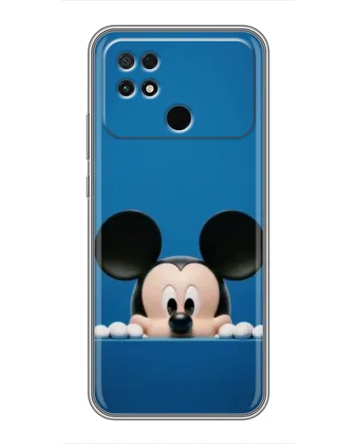 Чехол для Xiaomi POCO C40 с картинкой «Микки выглядывает»