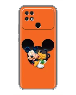 Чехол для Xiaomi POCO C40 с картинкой «Сердце Микки Минни»