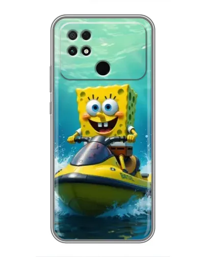 Чехол для Xiaomi POCO C40 с картинкой «Спанч Боб на гидроцикле» Чехол для Xiaomi POCO C40 с картинкой «Спанч Боб на гидроцикле»