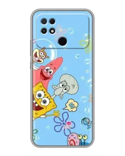 Чехол для Xiaomi POCO C40 с картинкой «Веселые пузырьки»