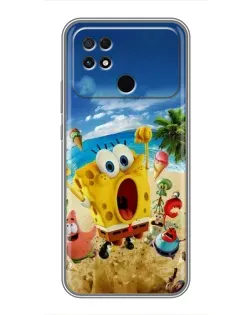 Чехол для Xiaomi POCO C40 с картинкой «Развлечения на пляже»