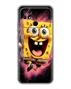 Чехол для Xiaomi POCO C40 с картинкой «Взрывной Спанч Боб»
