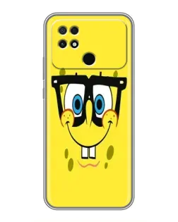 Чохол для Xiaomi POCO C40 з картинкою «Мінімалістичний Спанч Боб»
