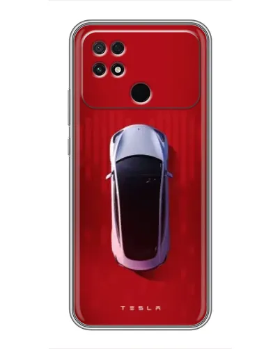 Чохол для Xiaomi POCO C40 з картинкою «Tesla Top View»