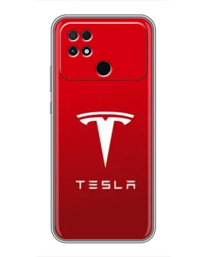Чохол для Xiaomi POCO C40 з картинкою «Tesla Red Classic»