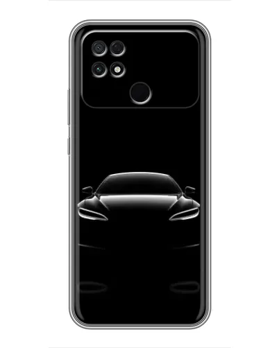 Чохол для Xiaomi POCO C40 з картинкою «Силует Tesla Night»