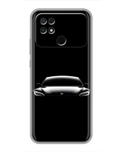 Чохол для Xiaomi POCO C40 з картинкою «Фари Tesla Night»