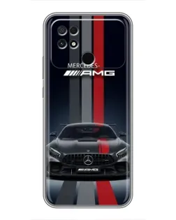 Чохол для Xiaomi POCO C40 з картинкою «Mercedes — білий карбон» Чохол для Xiaomi POCO C40 з картинкою «Mercedes — білий карбон»