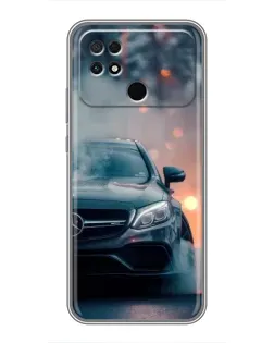 Чохол для Xiaomi POCO C40 з картинкою «Mercedes — нічне місто» Чохол для Xiaomi POCO C40 з картинкою «Mercedes — нічне місто»