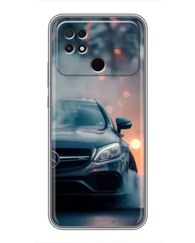 Чохол для Xiaomi POCO C40 з картинкою «Mercedes — нічне місто»
