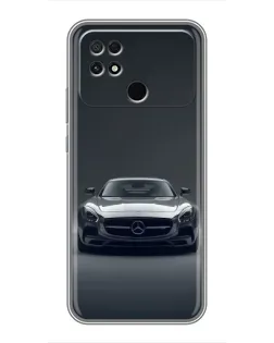 Чохол для Xiaomi POCO C40 з картинкою «Mercedes на чорному»