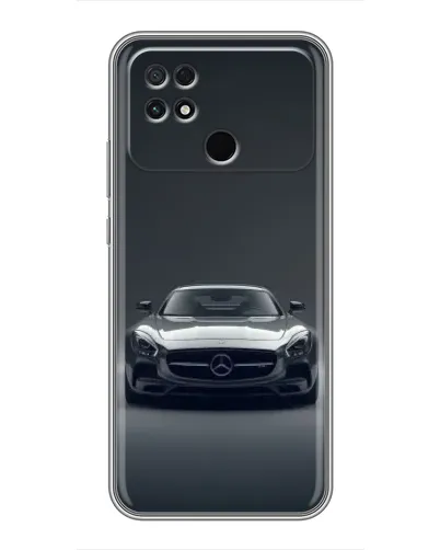 Чохол для Xiaomi POCO C40 з картинкою «Mercedes на чорному»