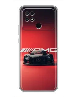 Чохол для Xiaomi POCO C40 з картинкою «Mercedes AMG — червона лінія»