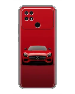 Чохол для Xiaomi POCO C40 з картинкою «Червоний Mercedes AMG»
