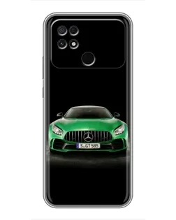 Чохол для Xiaomi POCO C40 з картинкою «Mercedes — неоновий лого»