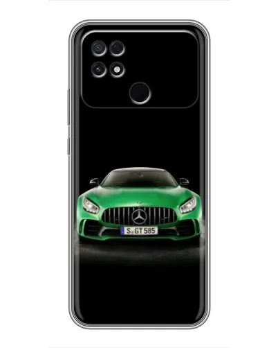 Чохол для Xiaomi POCO C40 з картинкою «Mercedes — неоновий лого»