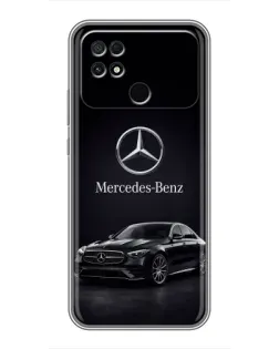 Чохол для Xiaomi POCO C40 з картинкою «Mercedes — решітка радіатора»