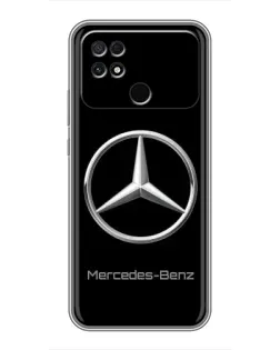 Чохол для Xiaomi POCO C40 з картинкою «Mercedes Silver Logo»