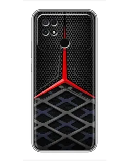 Чохол для Xiaomi POCO C40 з картинкою «Mercedes Carbon Grid»