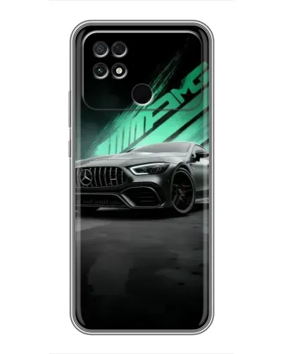 Чохол для Xiaomi POCO C40 з картинкою «Темний Mercedes AMG»