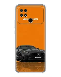 Чохол для Xiaomi POCO C40 з картинкою «Помаранчевий Mercedes AMG»