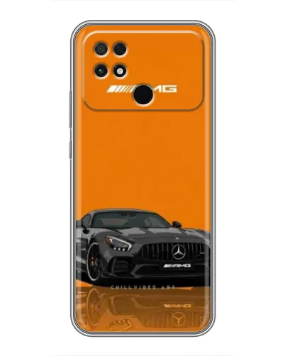 Чохол для Xiaomi POCO C40 з картинкою «Помаранчевий Mercedes AMG»