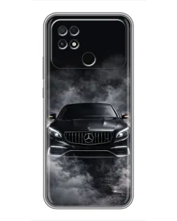 Чохол для Xiaomi POCO C40 з картинкою «Mercedes у диму»