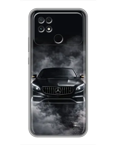Чохол для Xiaomi POCO C40 з картинкою «Mercedes у диму»