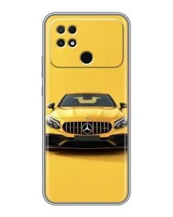 Чохол для Xiaomi POCO C40 з картинкою «Жовтий Mercedes GT»