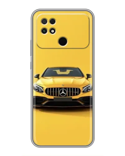 Чохол для Xiaomi POCO C40 з картинкою «Жовтий Mercedes GT»