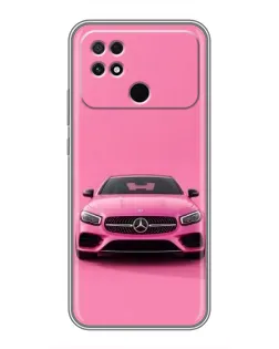 Чохол для Xiaomi POCO C40 з картинкою «Рожевий Mercedes AMG»