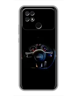 Чохол для Xiaomi POCO C40 з картинкою «Салон Audi — кермо» Чохол для Xiaomi POCO C40 з картинкою «Салон Audi — кермо»