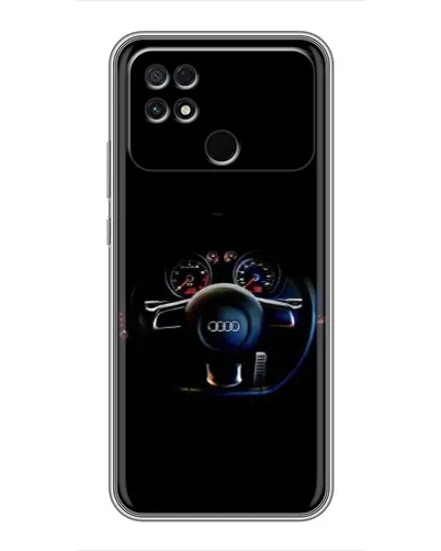 Чохол для Xiaomi POCO C40 з картинкою «Салон Audi — кермо»