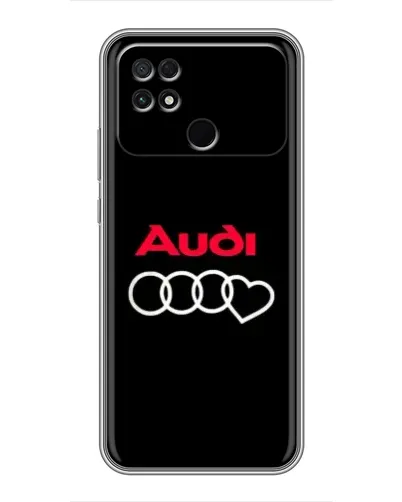 Чохол для Xiaomi POCO C40 з картинкою «Логотип Audi Heart»