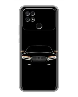 Чохол для Xiaomi POCO C40 з картинкою «Audi — нічний контур»