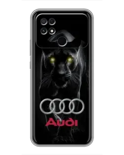 Чохол для Xiaomi POCO C40 з картинкою «Пантера та Audi»