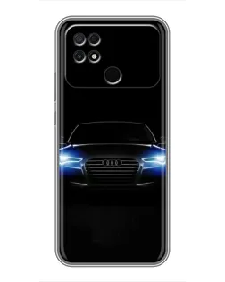 Чохол для Xiaomi POCO C40 з картинкою «Audi в неоні»