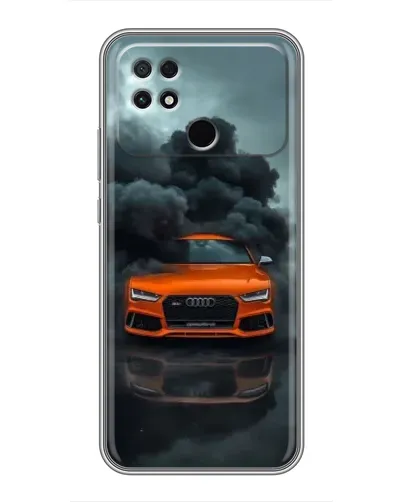 Чохол для Xiaomi POCO C40 з картинкою «Audi у хмарах диму»