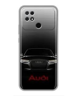 Чохол для Xiaomi POCO C40 з картинкою «Audi — градієнтний контур»
