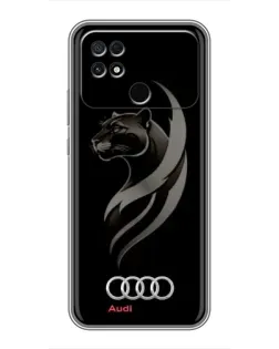 Чохол для Xiaomi POCO C40 з картинкою «Графіка — пантера та Audi»