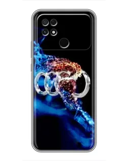 Чохол для Xiaomi POCO C40 з картинкою «Енергія лого Audi»